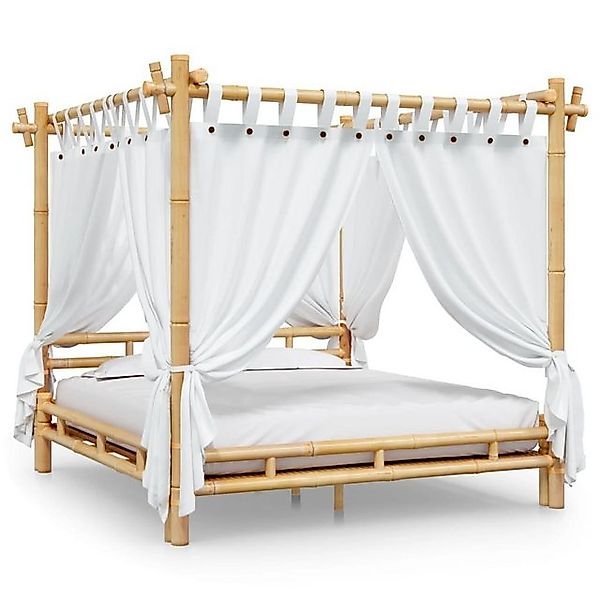 furnicato Bett Himmelbett 180x200 cm Bambus günstig online kaufen