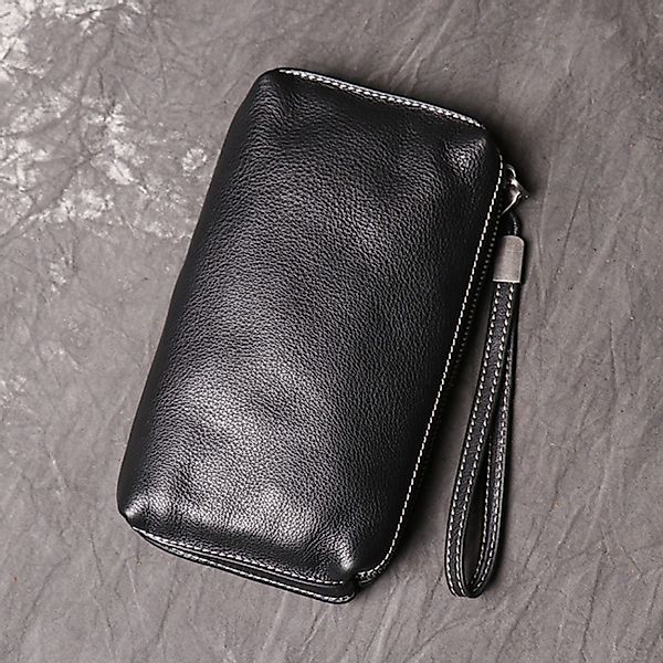 YUBRO-STUDIO Clutch Herren Leder Clutch Geldbörse günstig online kaufen