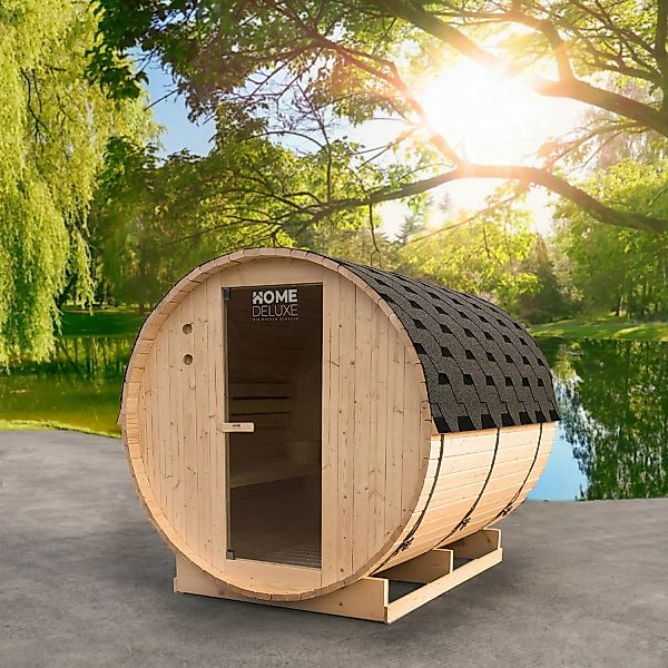 Home Deluxe Fasssauna Lahti Deluxe XL mit 8 kW Ofen günstig online kaufen