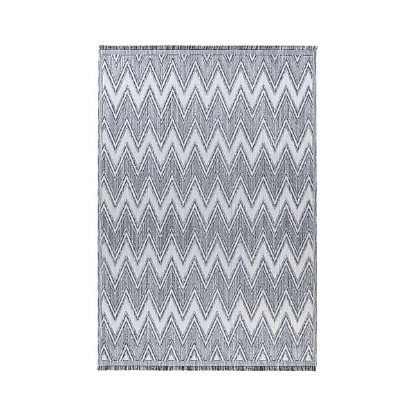 MeGusta Kurzflor Teppich Modern Grau - Weiß 160x230 cm Carmen günstig online kaufen