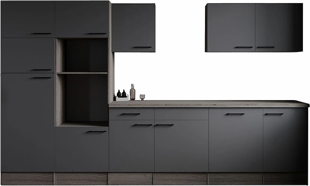 RESPEKTA Küchenzeile "Oliver" Breite 340 cm, 90 cm Arbeitshöhe, in exklusiv günstig online kaufen