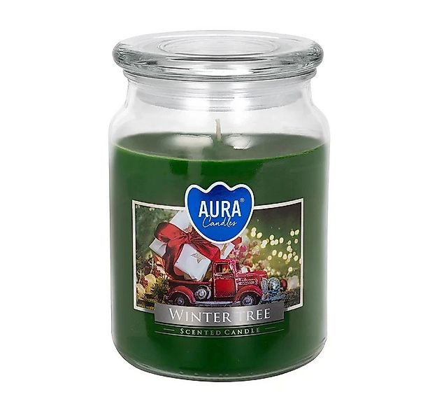 BISPOL Duftkerze XL Größe im Glas mit Deckel 500g Brenndauer 100h Tischdeko günstig online kaufen