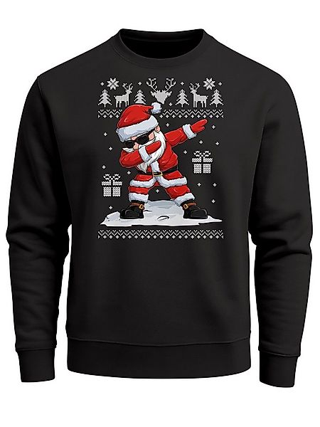 MoonWorks Sweatshirt Sweatshirt Herren Weihnachten Dabbing Santa Weihnachts günstig online kaufen