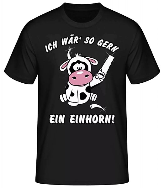 Ich Wär So Gern Ein Einhorn · Männer Basic T-Shirt günstig online kaufen