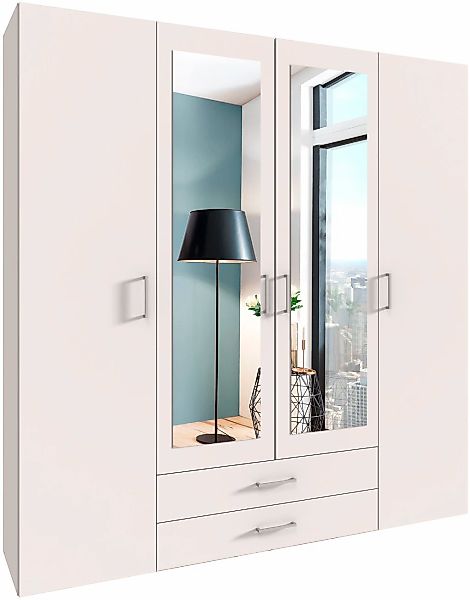 Wimex Drehtürenschrank "Mugano" mit langen oder kurzen Griffen aus Metall, günstig online kaufen