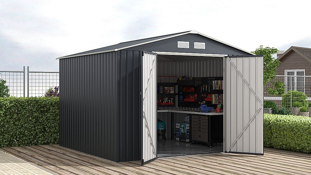 KONIFERA Gerätehaus Toledo, BxT: 277x259 cm, wetterfest und langlebig, nahe günstig online kaufen