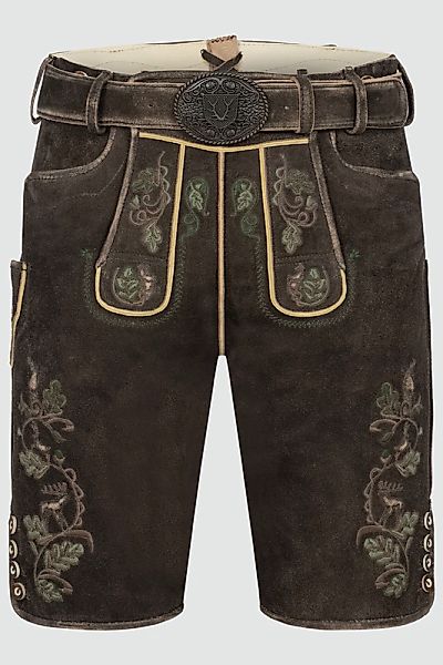 Lederhose Adreon mit Gürtel günstig online kaufen