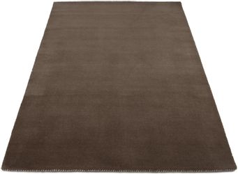carpetfine Wollteppich "Gabbeh Lola Uni" rechteckig 14 mm Höhe mit natürlic günstig online kaufen