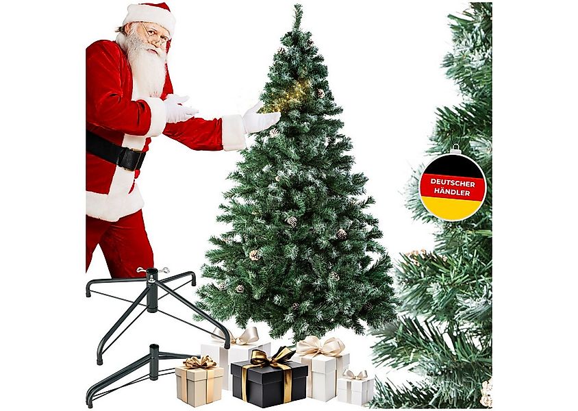 tectake Künstlicher Weihnachtsbaum Christbaum künstlich Tannenbaum 180 cm K günstig online kaufen