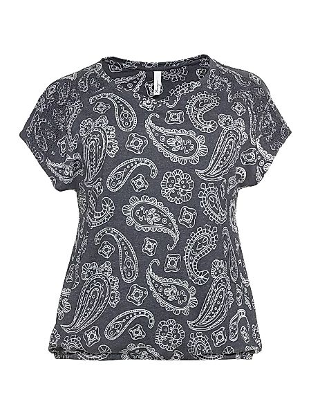 Sheego T-Shirt "Große Größen", mit Paisley-Ausbrennermuster und Smokdetails günstig online kaufen