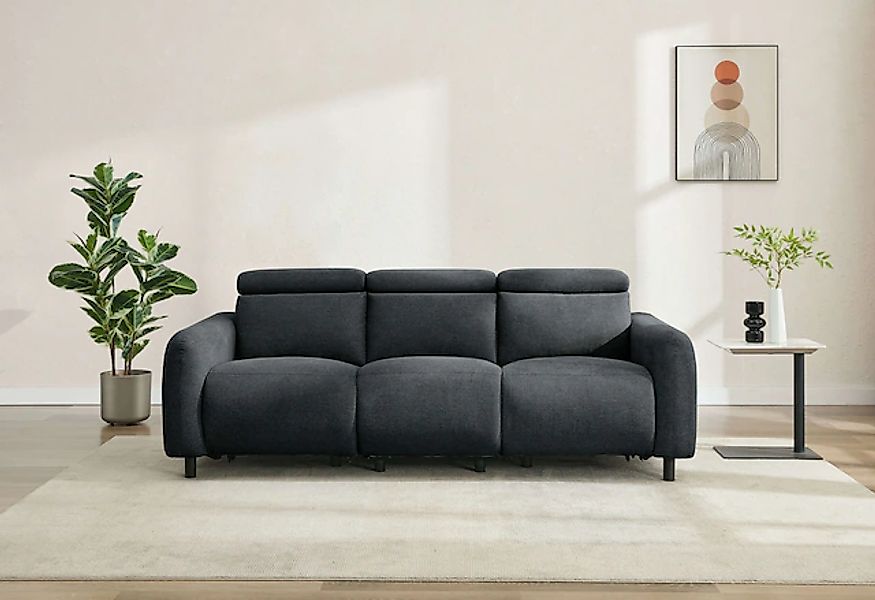 Home affaire 3-Sitzer "SKAANE Struktur-Sofa, 229 cm, manuelle-u. elektrisch günstig online kaufen