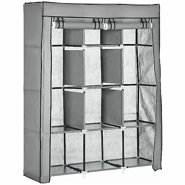 HOMCOM Stoffschrank Faltschrank, Faltbare Garderobe aus günstig online kaufen