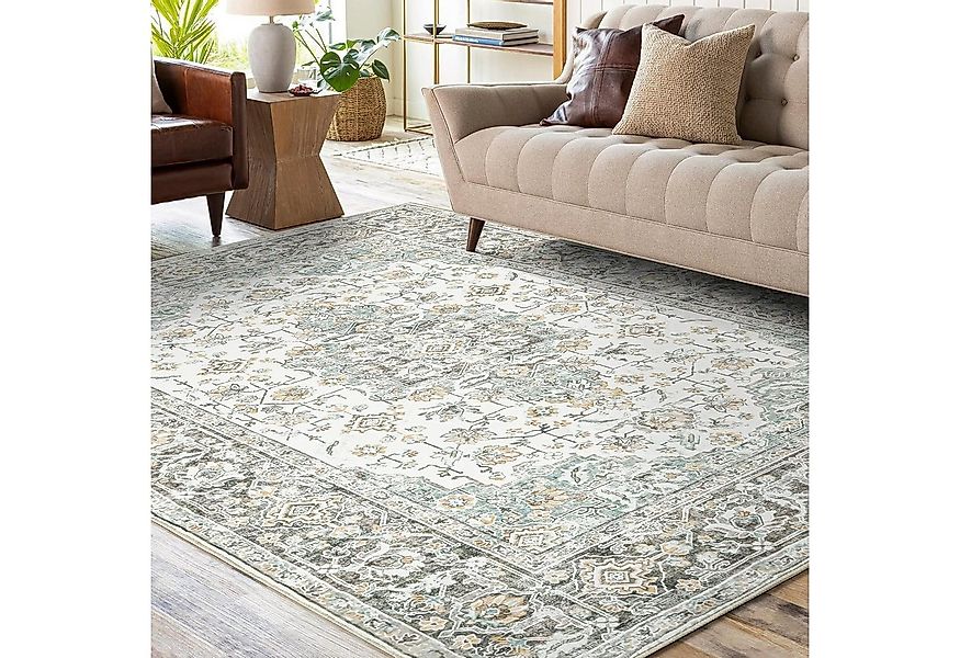 LuxusKollektion Teppich Teppich Wohnzimmer Kurzflor waschbar 160 x 230 cm ( günstig online kaufen