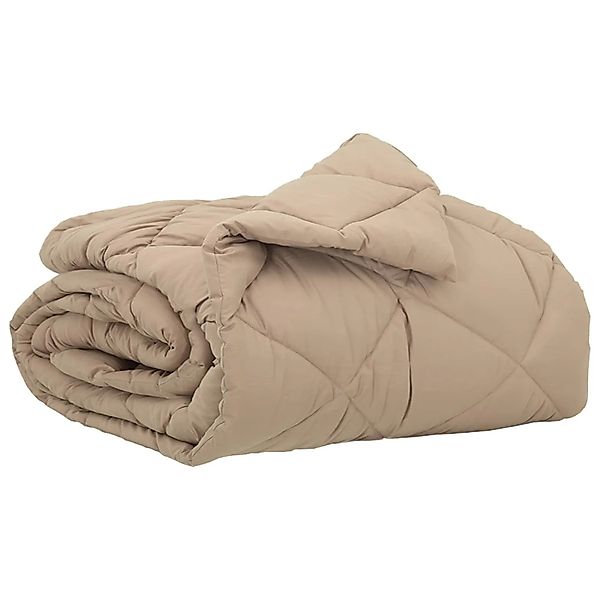 vidaXL Sommerdecke Taupe 200 x 140 cm Mikrofaser 42025453 günstig online kaufen