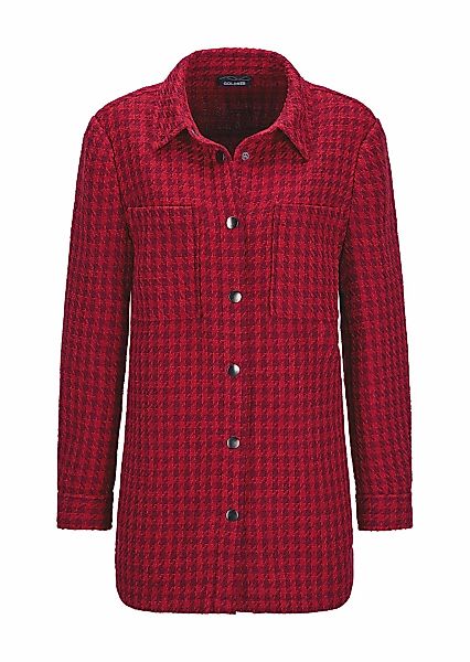 GOLDNER Kurzjacke "Lässige Longjacke mit Pepitamuster" Pepitamuster günstig online kaufen