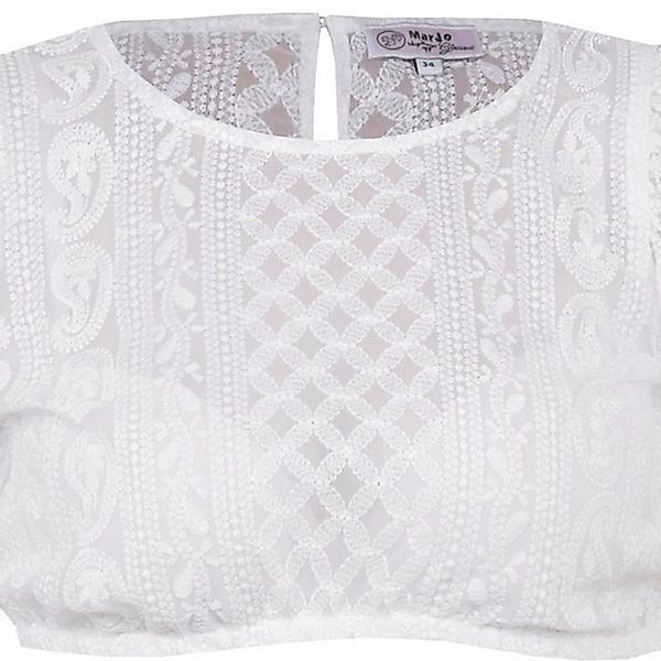 MarJo Dirndlbluse 'Vellburg' 3/4 Arm, Weiß günstig online kaufen