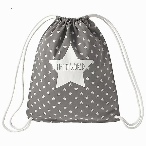 Geschenketorten-Gebhardt Sportrucksack Grauer Beutel Rucksack Kordelzug günstig online kaufen