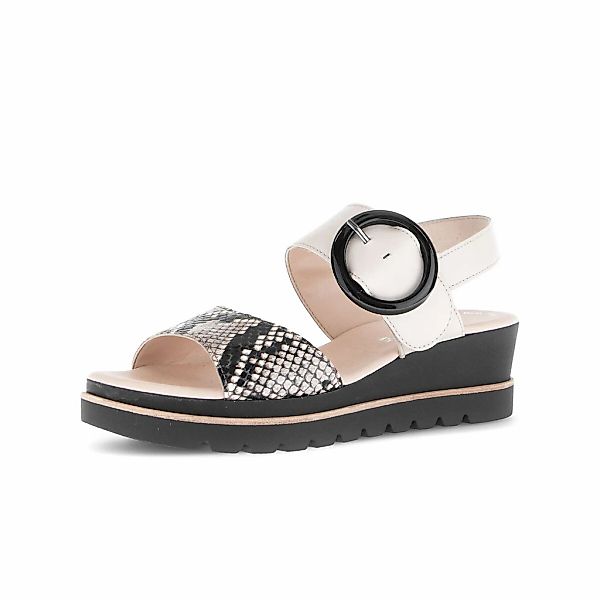 Gabor Riemchensandale "Riemchensandale Materialmix Leder" günstig online kaufen