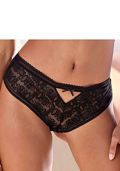 Vivance Stringpanty aus Spitze mit „LOVE“-Schriftzug günstig online kaufen