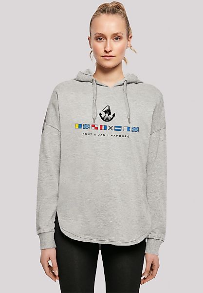 F4NT4STIC Kapuzenpullover "Seglerfahnen Knut & Jan Hamburg", Print günstig online kaufen