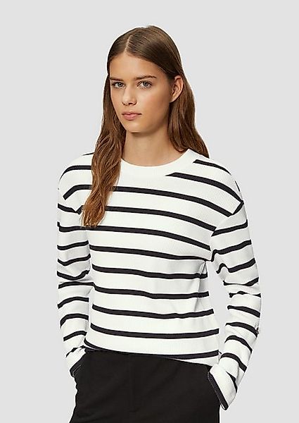 s.Oliver Sweatshirt Geringeltes Sweatshirt mit Rippstruktur günstig online kaufen
