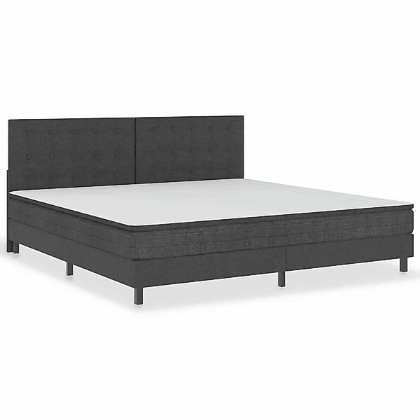 vidaXL Boxspringbett Dunkelgrau Stoff 200x200 cm627427 günstig online kaufen