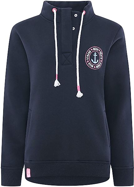 Zwillingsherz Troyer ""Anker Kreis"", Regular Fit, mit Zipper, Stehkragen, günstig online kaufen