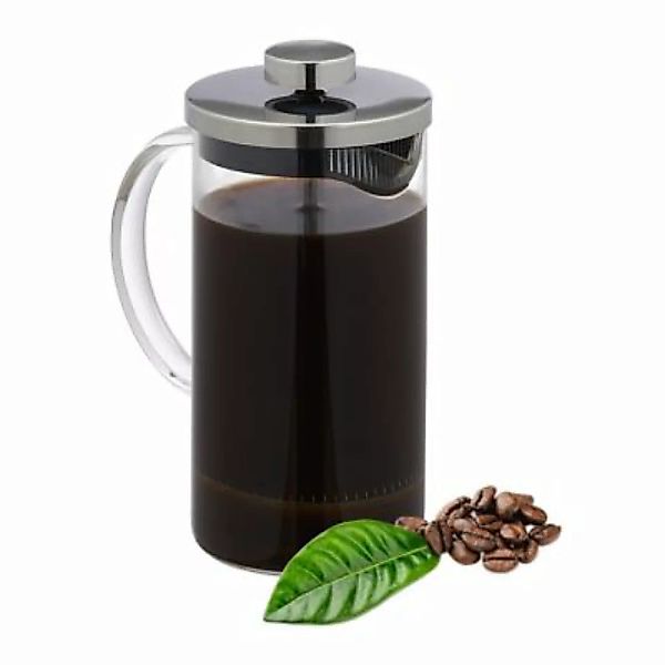 relaxdays Kaffeebereiter 600 ml transparent günstig online kaufen