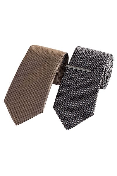Next Krawatte Krawatten und Krawattenclips, 2er-Pack günstig online kaufen