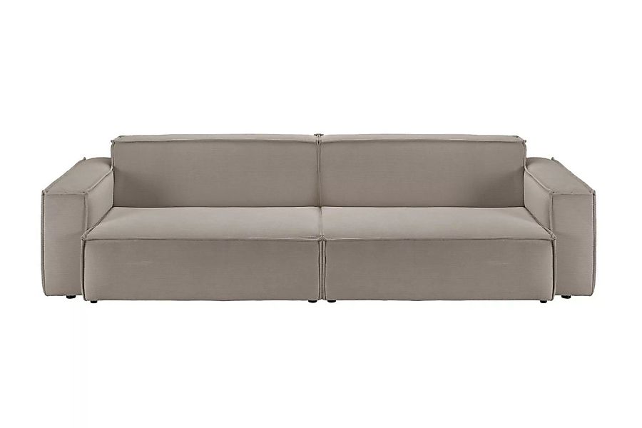 KAWOLA Sofa SAMU Feincord grau günstig online kaufen