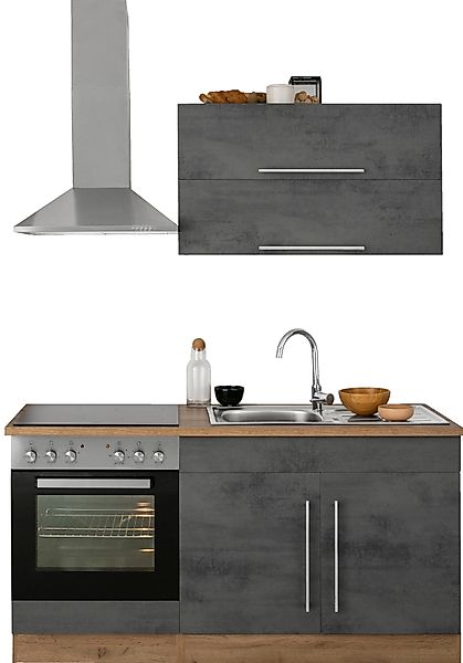 KOCHSTATION Küchenzeile KS-Samos, Breite 160 cm, günstig online kaufen
