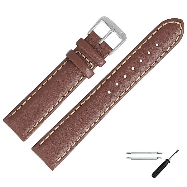 MARBURGER Uhrenarmband 20mm Leder günstig online kaufen
