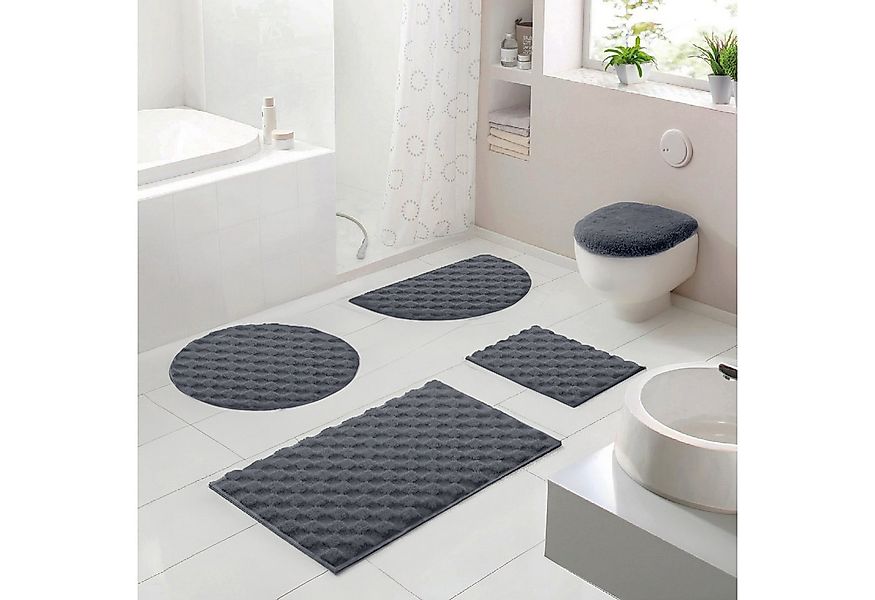 OTTO home Badematte Naala, Badvorleger, Badezimmer Teppich, sehr weich, Höh günstig online kaufen