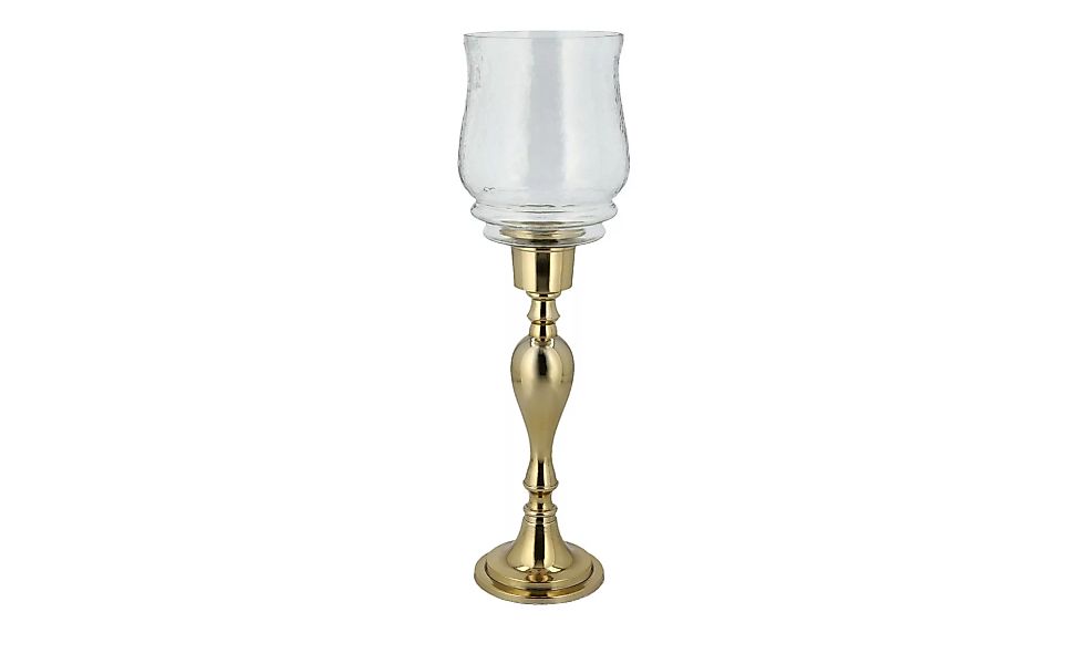 Windlicht - gold - Metall, Glas - 42,5 cm - Sconto günstig online kaufen