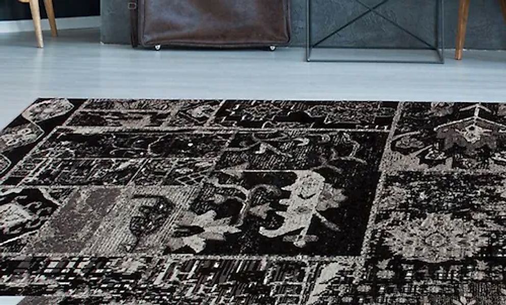 Kayoom Teppich »River 150«, rechteckig, 10 mm Höhe, Jacquard, Retro- und Vi günstig online kaufen