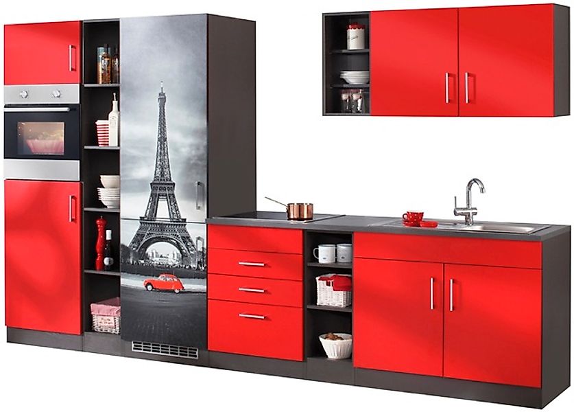 KOCHSTATION Küchenzeile »KS-Paris – Küchen mit einzigartigen Fotomotiven au günstig online kaufen