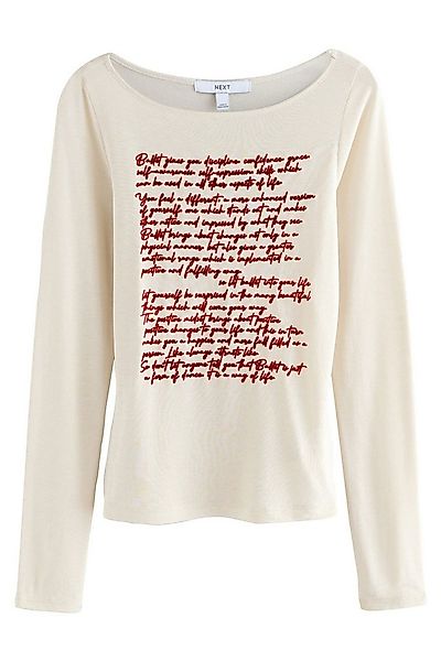 Next Langarmshirt Langarmshirt mit Grafikprint (1-tlg) günstig online kaufen