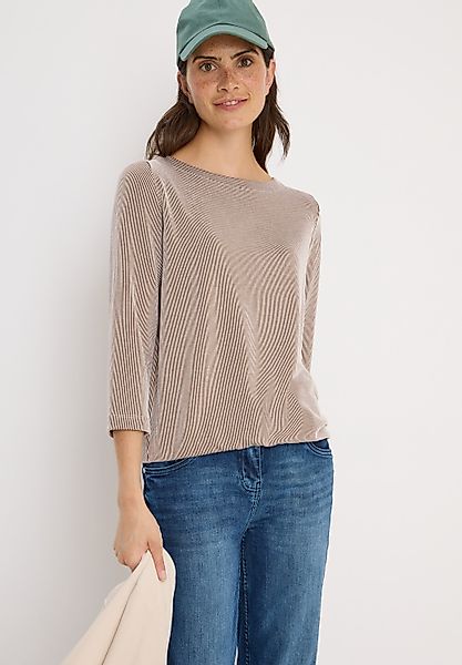 CECIL 3/4-Arm-Shirt mit Streifen Muster günstig online kaufen