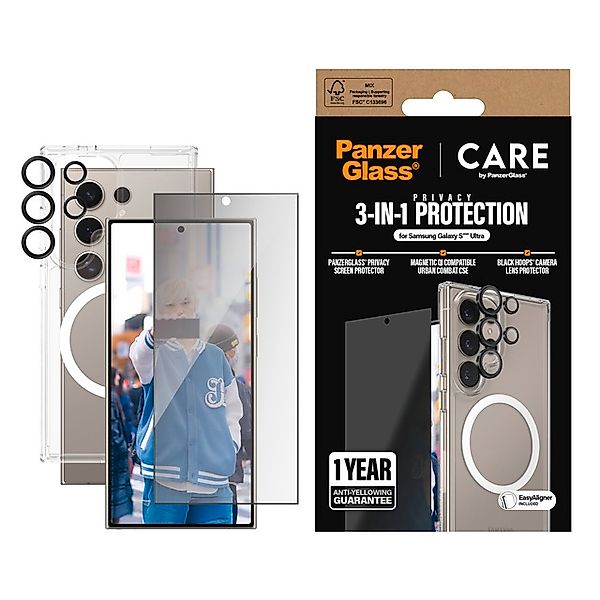CARE by PanzerGlass Displayschutzglas »3-in-1 Privacy Protection Set« für S günstig online kaufen