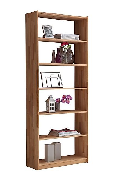 Ticaa Standregal Standregal Bücherregal Simon Buche 6 Fächer, Massives Qual günstig online kaufen