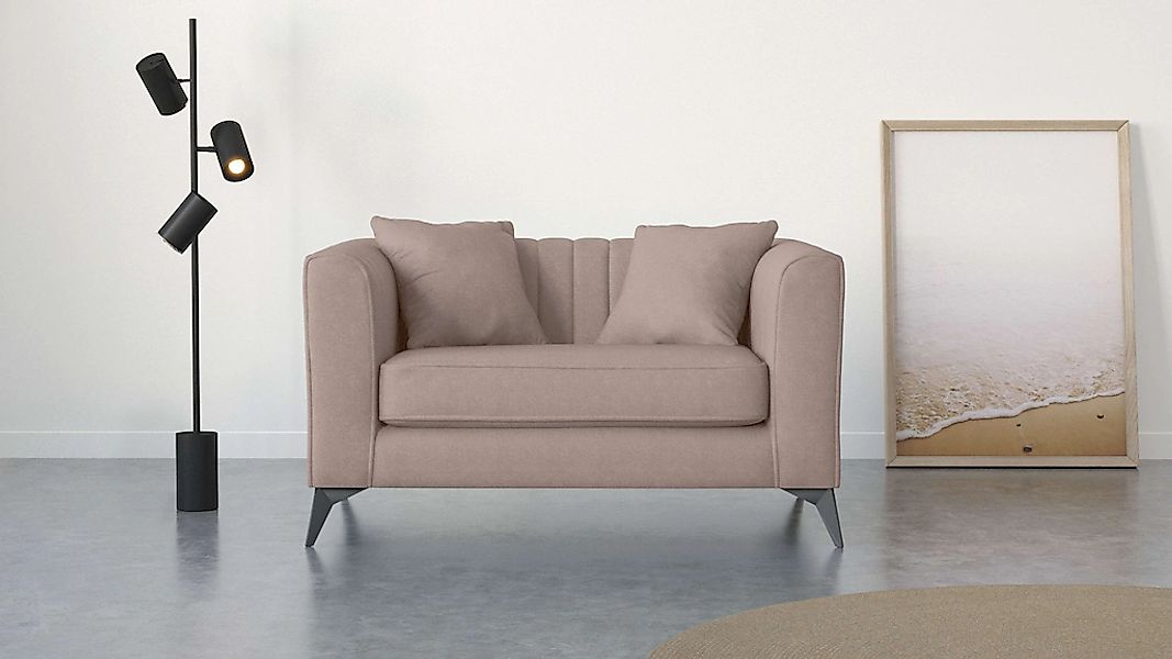 Home affaire Loveseat "MATTHEW Loungesessel, Maße B/T/H: 130/86/74 cm" incl günstig online kaufen