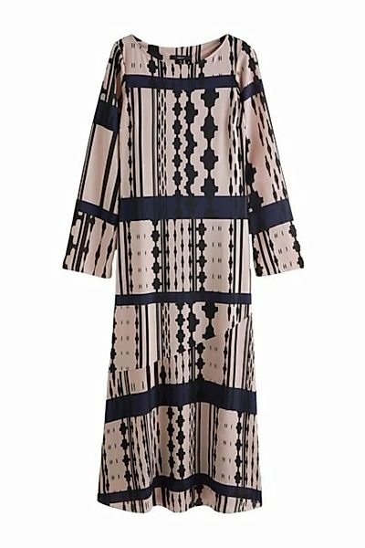 Next Jerseykleid Langärmeliges Kleid mit Bahnendesign (1-tlg) günstig online kaufen