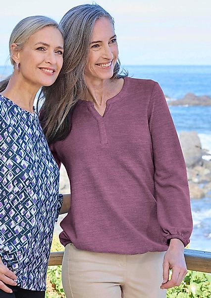GOLDNER Longshirt Shirt aus flauschigem Jersey günstig online kaufen