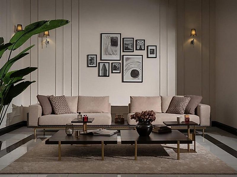 Xlmoebel Sofa Neues modernes Sofamöbel in Beige mit Platz für vier Personen günstig online kaufen