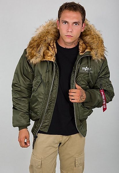 Alpha Industries Funktionsjacke Fliegerjacke 45P Hooded Custom dunkelgrün H günstig online kaufen