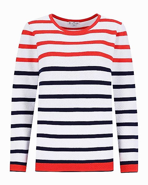 Hajo Rundhalspullover Pullover Strukturmasche günstig online kaufen