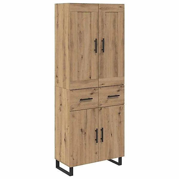 vidaXL Highboard Artisan-Eiche 69,5 x 34 x 180 cm Holzwerkstoff 3415884 günstig online kaufen
