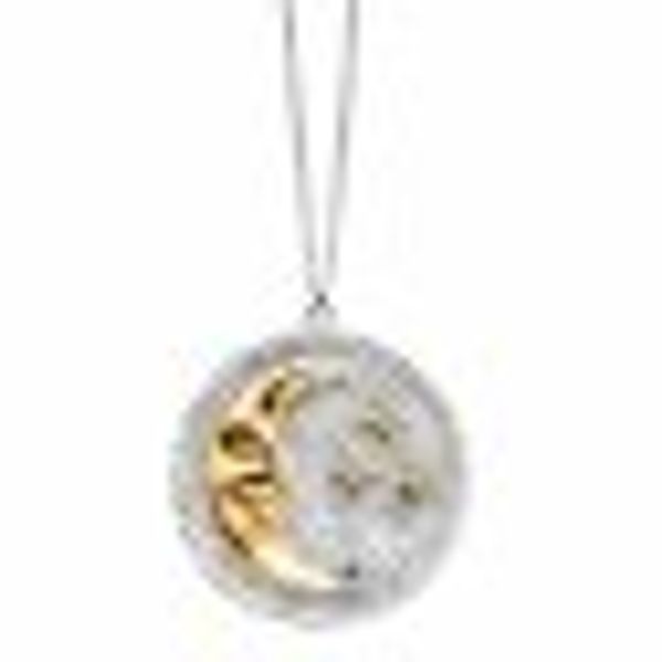 Anhänger mit Kette 925 Silber rhodiniert teils vergoldet Moonstars günstig online kaufen