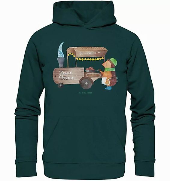 Mr. & Mrs. Panda Hoodie Größe XXL Igel Maronen - Mid Heather Green - Gesche günstig online kaufen