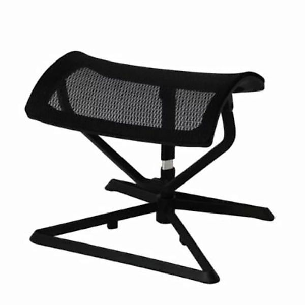 FineBuy Fußhocker 43 x 33 cm Sitzfläche schwarz günstig online kaufen